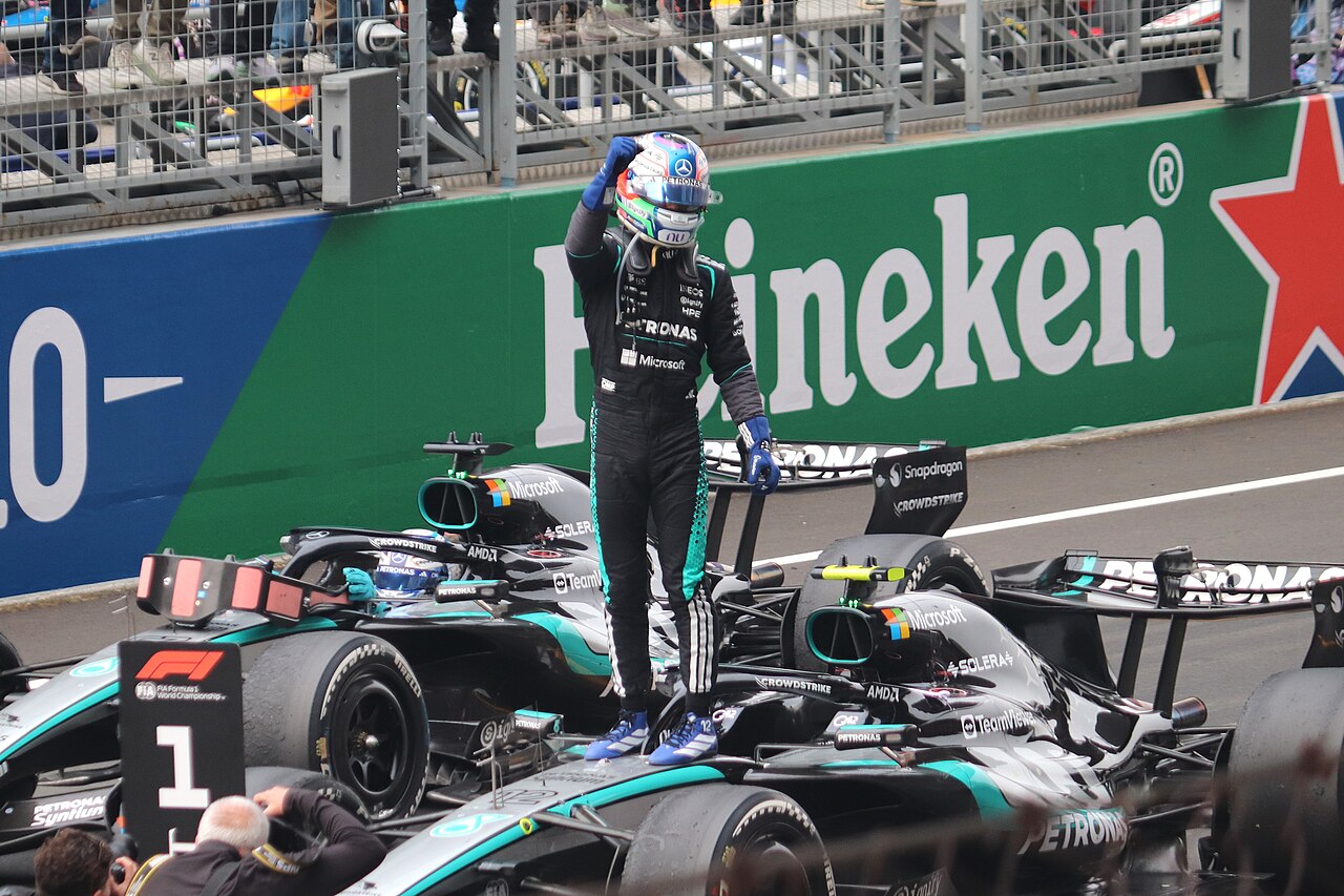 2026 Chinese GP - Mercedes - Kimi Antonelli - Post Race Celebration